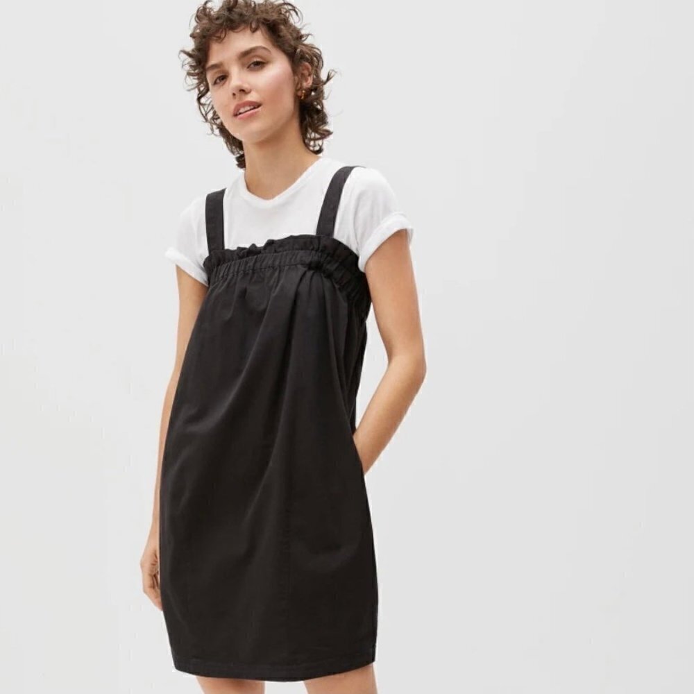 Everlane cotton paper bag dress